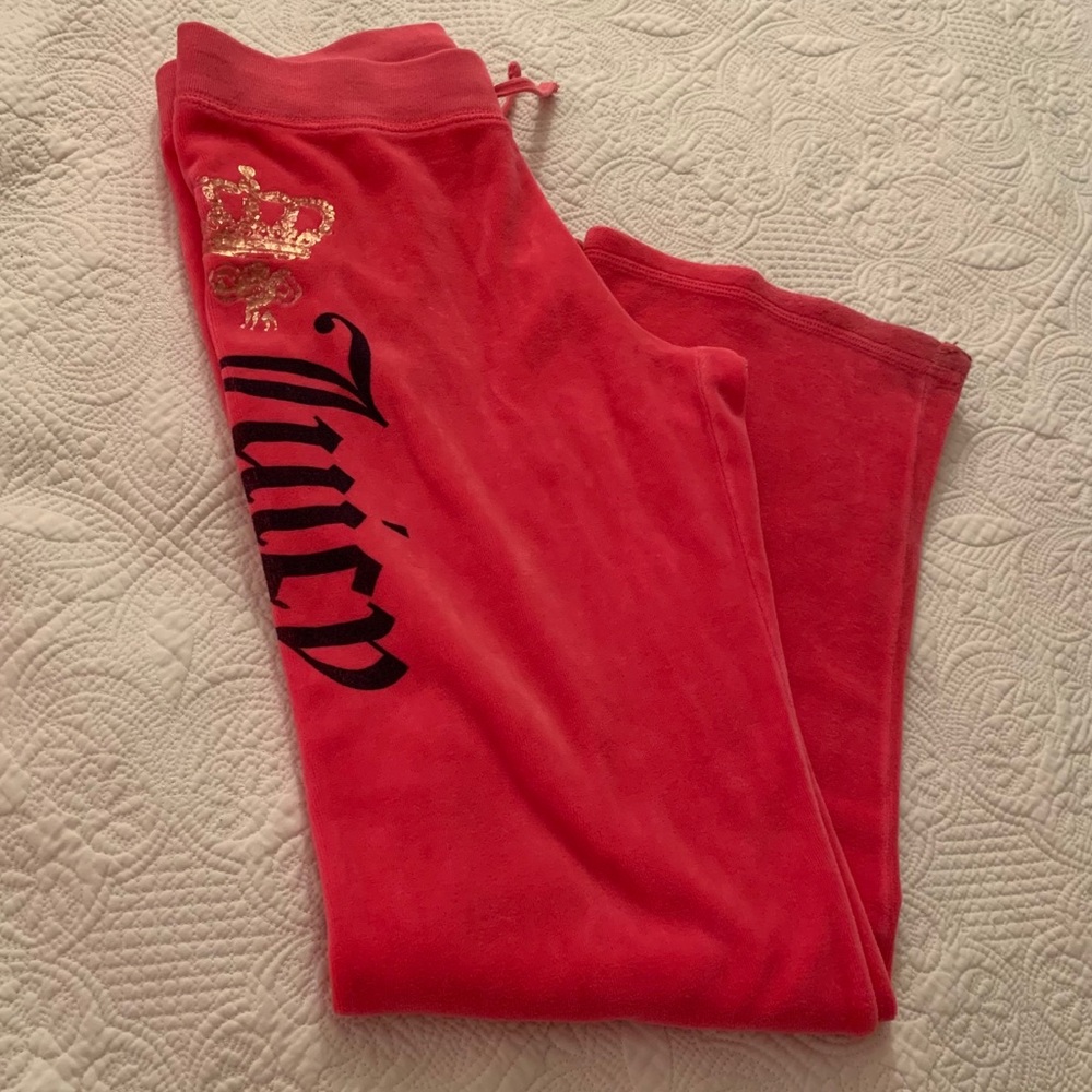 Juicy Couture Velour Pink sweatpants size 12(Girl)